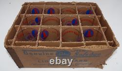 12 Vintage Libbey Ev Rickenbacker Eastern Airlines Glasses +box + Business Card