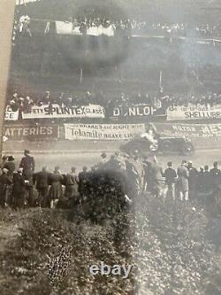 1929 Ulster RAC Tourist Trophy TT Race Picture Telanite Banner At Quarry Corner