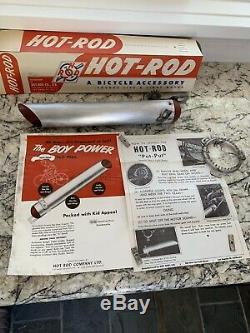 1950's VINTAGE HOT ROD PUT PUT BICYCLE EXHAUST ACCESSORY IN BOX NOS