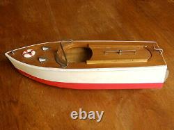 1950s Berkeley Models Hinckley Custom 36 Wooden Yacht Boat Original Box & Extras