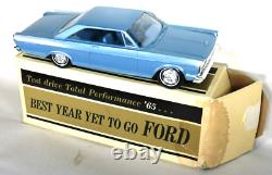1965 ford galaxie 500 xl2 door ht silver blue promo car with box