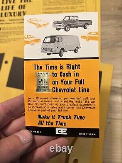 1968 Chevrolet management publication for dealership sales executives box kit