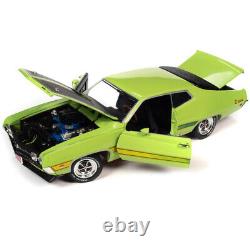 1971 Ford Torino Cobra Grabber Lime Green with Matt Black Hood and Stripes C