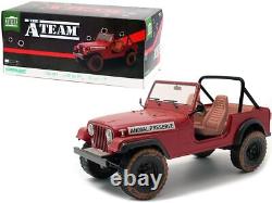 1981 Jeep CJ-7 Animal Preserve Red (Dirty Version) The A-Team (1983-1987) T