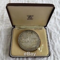 1985 GREAT WESTERN RAILWAY 63mm SILVER MEDAL boxed