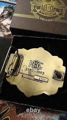 1993 Harley-Davidson Brass Belt Buckle With Original Box