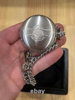 1998 Harley Davidson 95th Anniversary Pocketwatch, chain And Box 5959/9500 Time