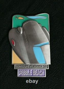 2003 Pebble Beach Concours PARTICIPANT Pewter Dash Plaque BUGATTI Golf Links Box