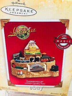 2004 Lionelville Magic Hallmark Christmas Tree Ornament Box w Price Tag UNUSED