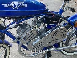 2005 BLUE WHIZZER MOTOR BIKE. Just Out Of Box. Needs Tuning. Sold As Is. Vintage
