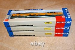 3 Walthers Pullman Standard 6-6-4 Sleeper CNW (Late Scheme) 932-6723 in Boxes