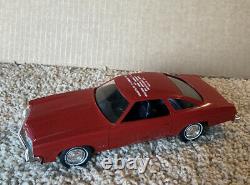 75 1975 Oldsmobile Cutlass Dealer Promo Car with Box Jo-Han Crimson Red Metallic