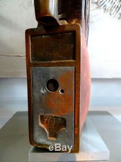 ALL ABOARD antique RAILWAY fare box COIN TOKEN conductor hand held TROLLEY