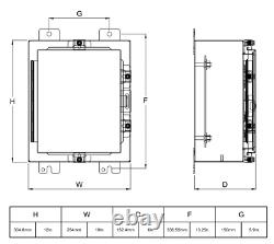 AUTOVO 12x10x6 Stainless Steel Electrical cabinet IP66 Wall Mount Junction Box