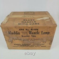 Aladdin B-400 Mantle Bracket Type Caboose Train Lamp Vintage 1950s Still In Box