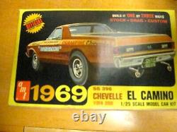 Amt 1969 Ss396 Chevelle El Camino Kit #y914-200 Mint Unbuilt Kit In Orig. Box