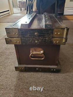 Antique 1897 Vanderman Railroad Strong Box Gold Rush in Good Used Condition