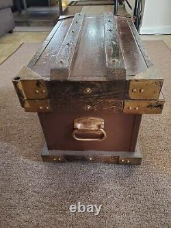 Antique 1897 Vanderman Railroad Strong Box Gold Rush in Good Used Condition