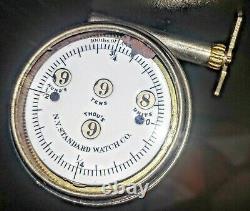 Antique Cyclometer for bicycles N. Y. Standard Watch Co. + ORIGINAL BOX 1895 GUC
