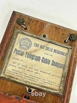 Antique Mackay Bennett Postal telegraph telegram railroad cable 1880s call box