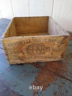 Antique Milroy PRR Capewell Horse Nail Co Early Advertising Box Railroad