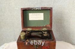 Antique Powder Flask with transportation Box