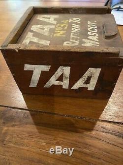 Antique TAA Trans Australia Airline Aeroplane Light Bulb Box