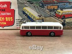 Aristocraft Eheim Trolley Bus System Starter Set In Red. Complete/working/boxed