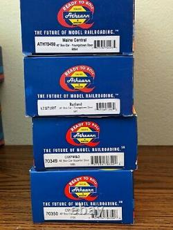 Athearn Ho Scale Rtr (ready To Roll) Lot Of 12 Boxcars Reefers Metal Wheels