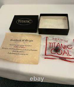 Authentic Titanic Coal Certificate Box Recovered 1994 Expedition White Star Line