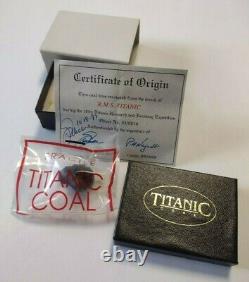 Authentic Titanic Coal with Certificate & Box Recovered 1994 Expedition
