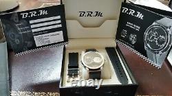 BRM stainless steel dual movement reversible glass back automatic wrist watch