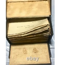 Bankers Box of Illinois Central Papers Indianapolis Line Hi-Dry Early 1940s ICRR