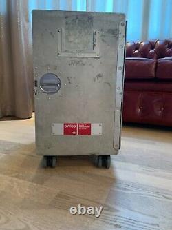 Bedside wheels table SWISS AIR galley cart box Aircraft Catering Container
