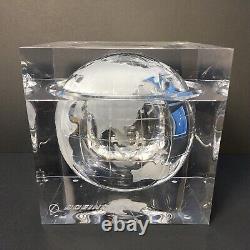 Boeing Lucite Acrylic World Globe Ice Box