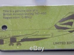 British Airways 747-400 keyring boxed 100 yrs plus lanyard & metal badge