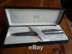 British Airways Concorde Quicksilver and Chrome Cross Fountain Pen 1999 Boxed
