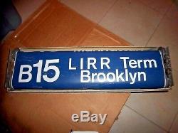 Bus Sign Ind Ny Nyc Subway 2 Roll Signs & Box 1973 Grand Army Plaza Brooklyn Ny