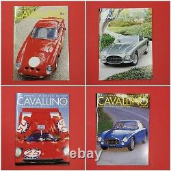 CAVALLINO Ferrari Magazine Lot #114-124 in ORIGINAL RED SLIPCASE STORAGE BOX
