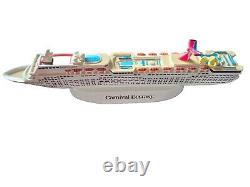 Carnival Ecstasy Ship Model In Resin New In Box. 10. Retired Ship. Rare Find