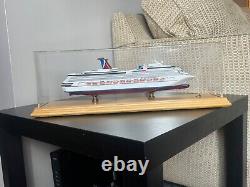 Carnival Freedom model, boxes made in Miami US