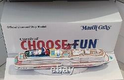 Carnival Mardi Gras Model Resin 10 Cruise Ship With Box
