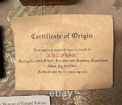 Certificate Authentic Titanic Coal Recov'd 1994 Presentation Box White Star Line