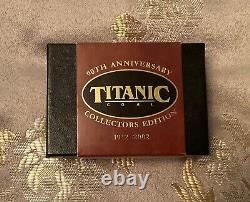 Certificate Authentic Titanic Coal Recov'd 1994 Presentation Box White Star Line