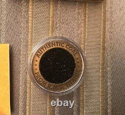 Certificate Authentic Titanic Coal Recov'd 2000 Coin Velvet Box White Star Line