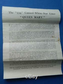 Chad Valley 1936 Rare Boxed Take To Pieces Cunard White Star Line Rms Queen Mary