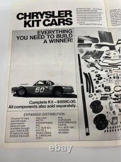 Chrysler Kit Cars Short-Track Stormer In A Box Brochure Petty Enterprises Rare