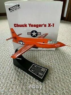 Chuck Yeager Signed Bell X-1 Rocket Research Plane 1/32 Scale Model with Box