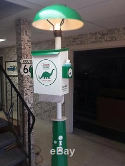 Classic 1930s 1940s 1950s Sinclair Dino Gas Station Island Light With Towel Box