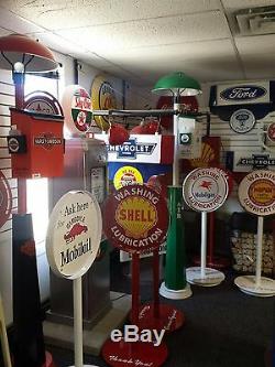 Classic 1930s 1940s 1950s Sinclair Dino Gas Station Island Light With Towel Box